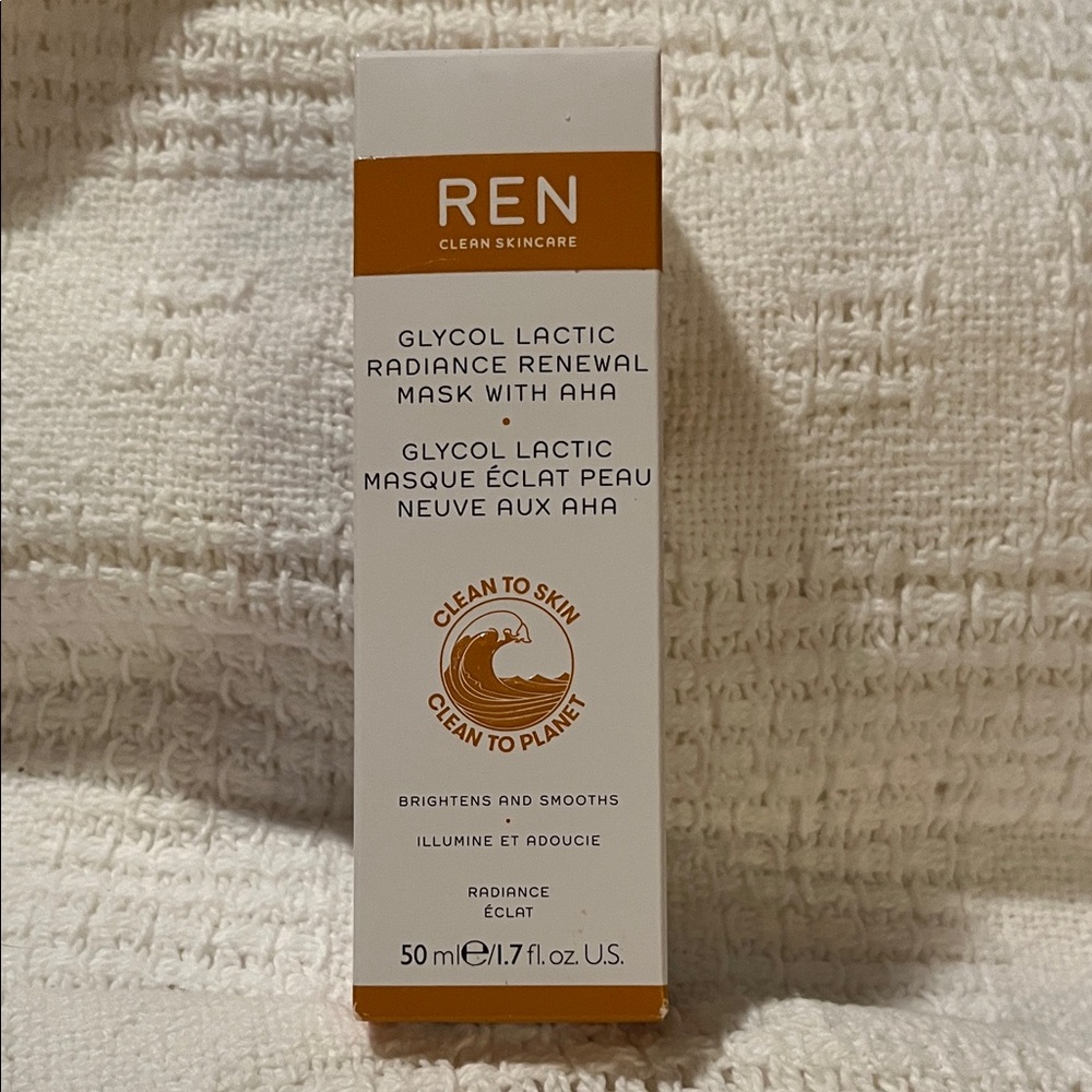REN Clean Skincare Glycol Lactic Radiance Renewal Mask - Orange